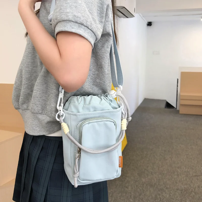 

Lightweight Mobile Phone Bag for Student 2026 Sport Portable Women Shoulder Crossbody Bag Travel Blue Water Cup Bag Small Female
