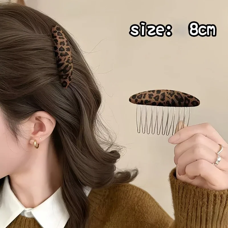 Korean Retro Woolen Princess Hair Comb Female Inverted Comb Hairpin High-End Temperament Bangs Clip 2026 New Style