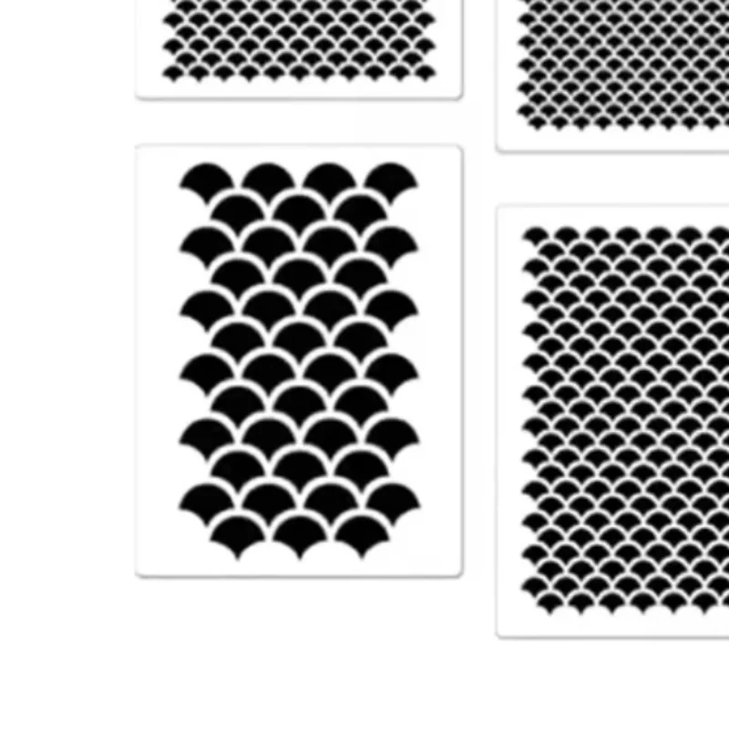 

Stencil Reusable Fish Scale Face Painting Stencils for Makeup Paint High-quality Durable Easy To Use