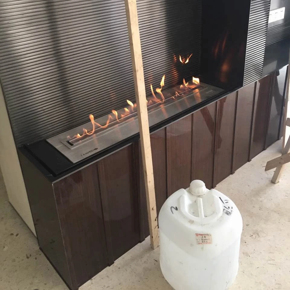 tuya wifi  ethanol burner bio kamin  electric rectangular alcohol fireplace bio ethanol