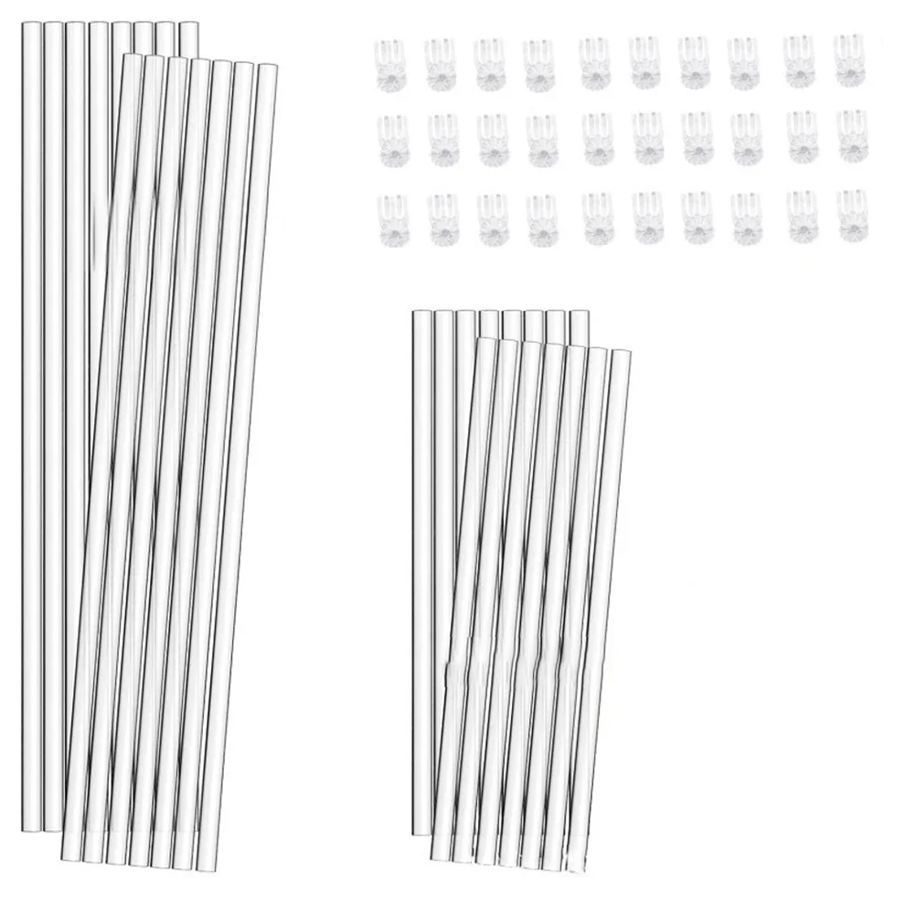 

Прозрачные опоры для растений, подпорки для растений, для использования в помещении и на улице, два варианта размеров, универсальные опоры для растений, 40 см, для садового использования