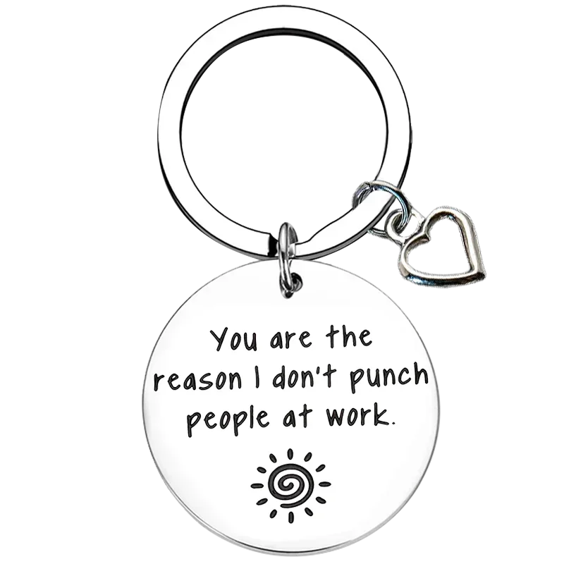 Funny Coworker Gift Keychain Coworker Christmas Leaving Gift Key Rings Teacher Nurse Boss Farewell Going Away Gift