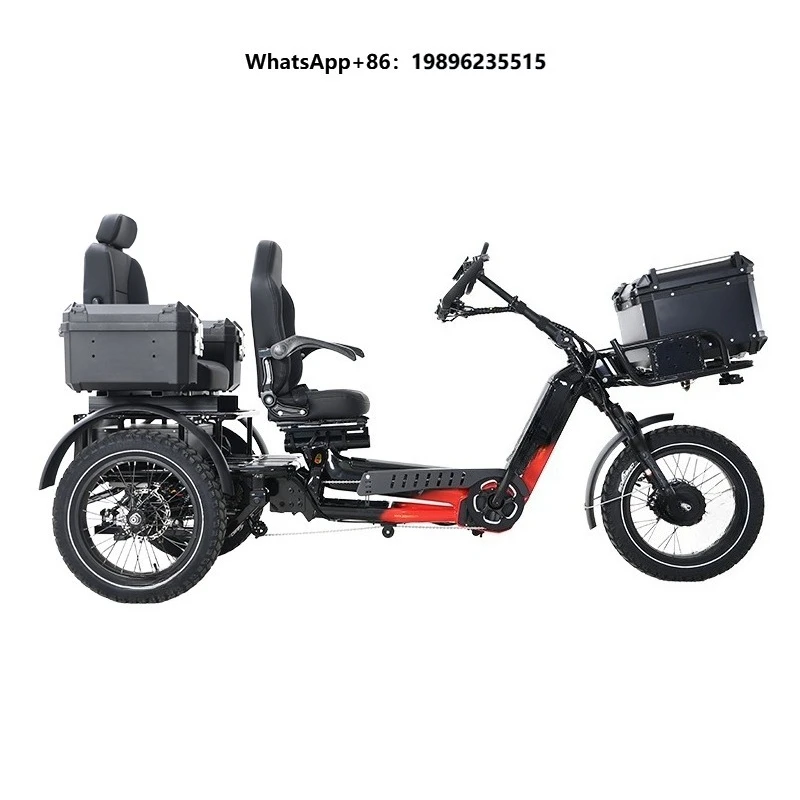 Most Popular Tricycle  Motor 2500w Three Wheel Electric Trike with Pedal Assistant Long Range Adult Electric Tricycle