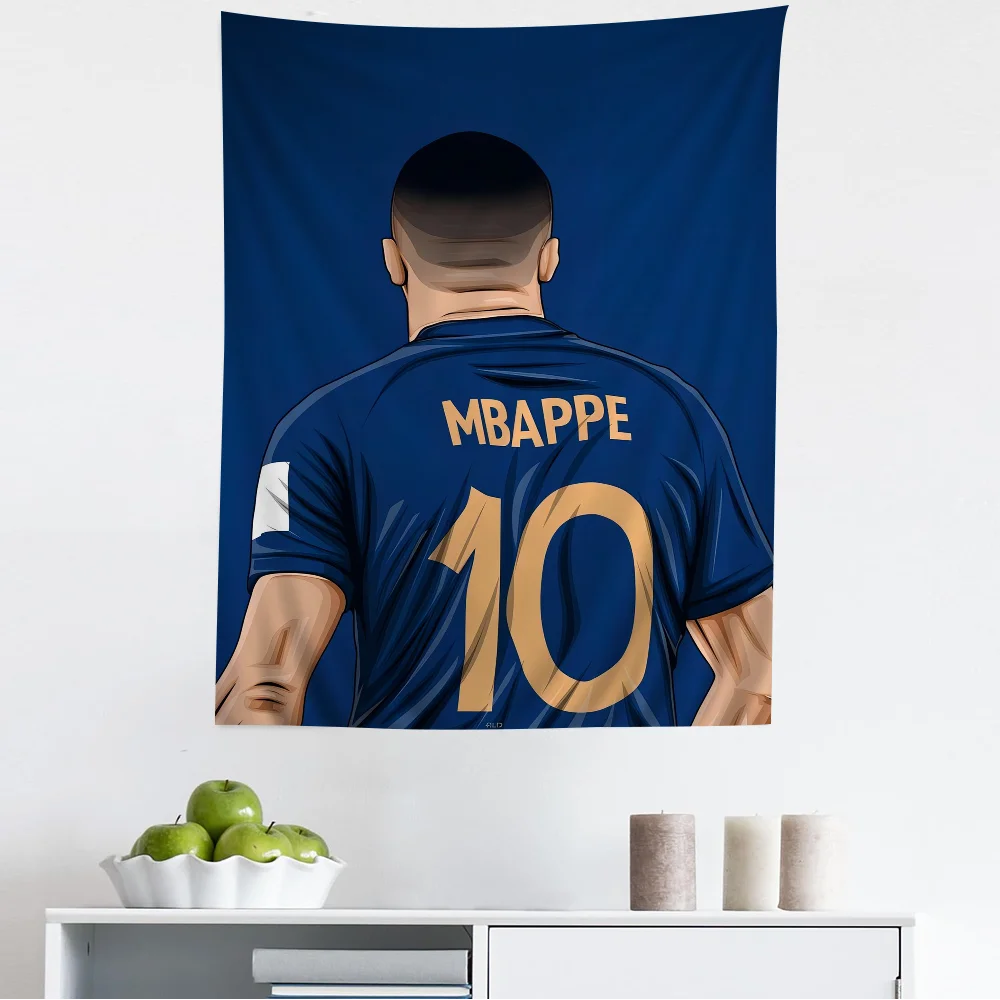 Football Cool-M-Mbappe Superstar Hanging Bohemian Tapestry Hanging Tarot Hippie Wall Rugs Dorm Japanese Tapestry