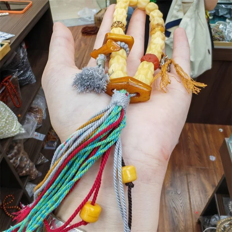 Passion Seed Handheld Ultra Moist Jade Buddha Beads Cultural Bone Bracelet