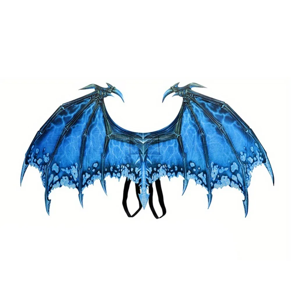

Foldable Halloween Dragon Wing Non-woven Fabric Universal Masquerade Dragon Wing Unisex Elastic Band Cosplay Wing Costume Adult