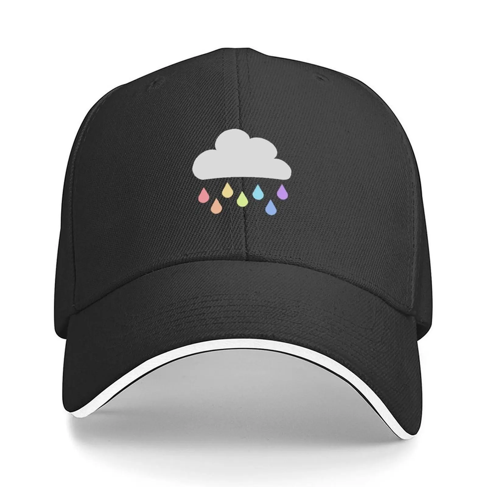 

Rain Cloud - Rainbow Baseball Cap Icon New In Hat Luxury man cap Anime Men Women's