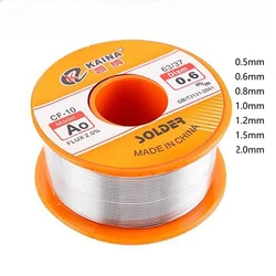 100/50g Solder Wire Tin 0.5/0.6/0.8/1.0/1.2/1.5/2.0mm Roll Clean Rosin Welding Core Soldering Wire Flux Reel Tube