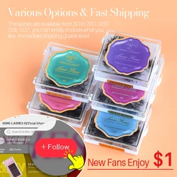 Song Lashes8D Pointy Base Premade Fans Loose Fans Medium Stem Sharp Thin Pointy Base Promade Volume Fans Eyelash Extensions
