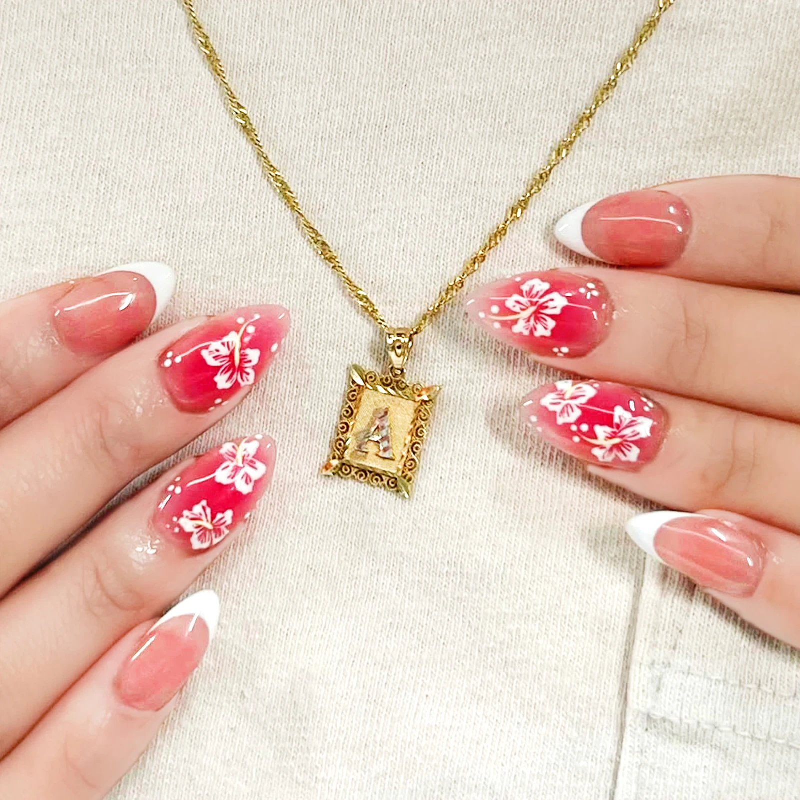 24 Stück süße rosa Press-On-Nägel mit rosa Schleifen-Design, französische Mandel-Kunstnägel, glänzende, modische koreanische künstliche Nagel-Patches, Maniküre – Detail 15