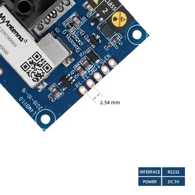 رائجة البيع 80 متر المدى 1 مللي متر دقة 20 هرتز معدل RS232 واجهة وحدة مسافة الليزر طويلة المدى #4