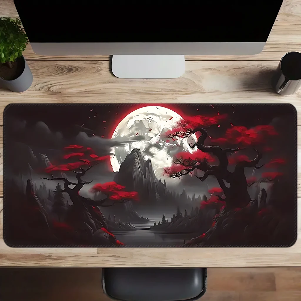 

Ink-wash landscape large-scale game e-sports computer, super large mouse pad, anti-slip table pad, washable rubber material