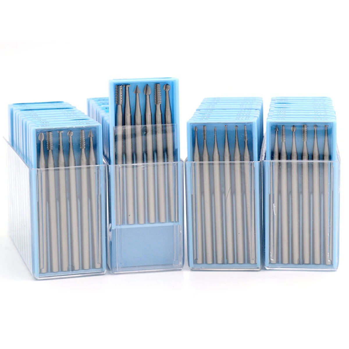 

6Pcs Tungsten Carbide Rotary Engraving Bits 2.35mm Shank Set for Jewelry Polishing Wood Carving Aluminum Plastic Engraving Burr