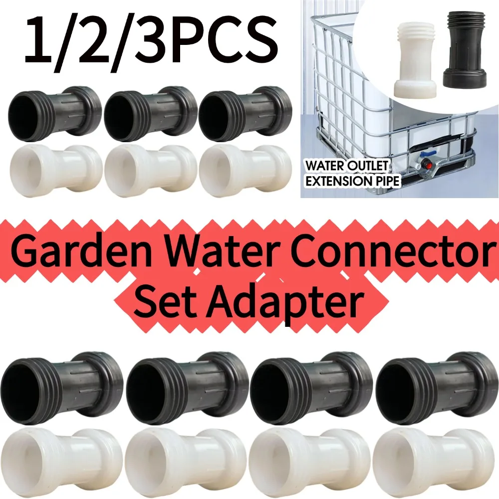 1/2/3PCS Garden Water Connector Set Adapter Adapter Cover Plastic Extension Tube Nickel Plated Faucet Water Tank Faucet