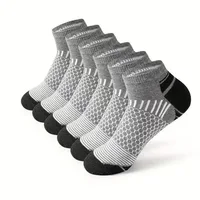12 paires de chaussettes athlétiques de haute qualité pour hommes, chaussettes de course, cyclisme, taille, conception en nid d'abeille et chaussettes de sport fermes et de loisirs, cadeaux 4