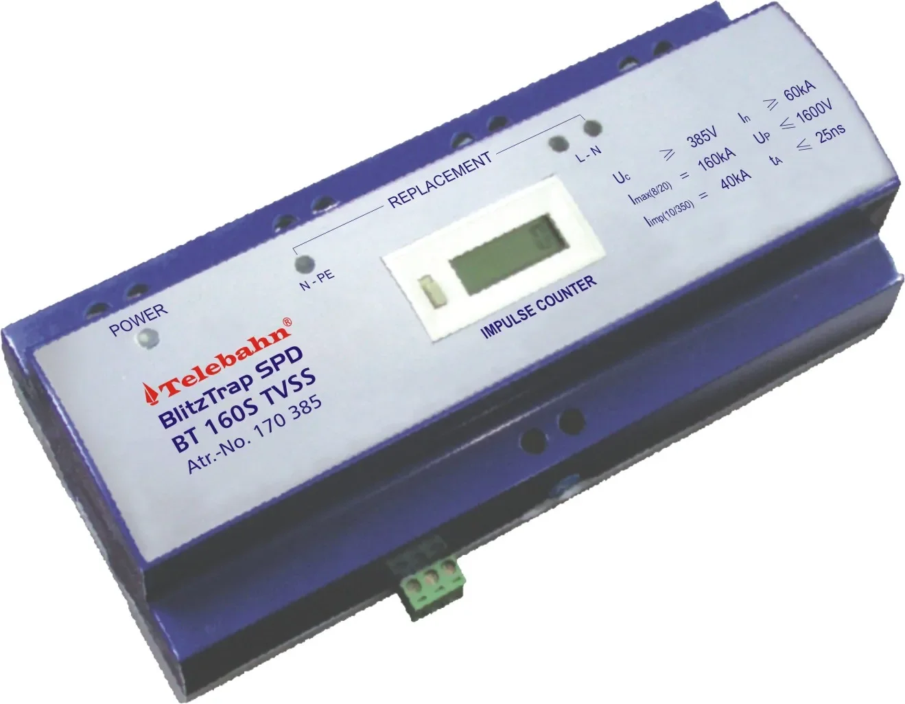 Impulse Counter Uc 385V In 40KA Imax 100KA Up 2000V Lightning Strike Counter