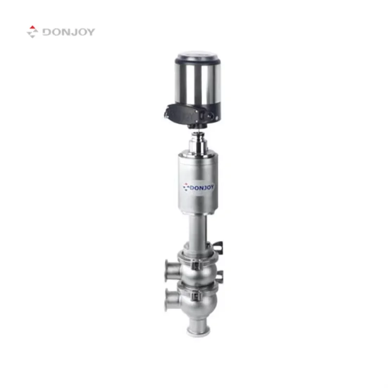 

DONJOY 304 316L 1" Type 21 Pneumatic Stainless Steel Valve Double Seat Divert Sanitary Divert Seat Valve Globe Control Valve