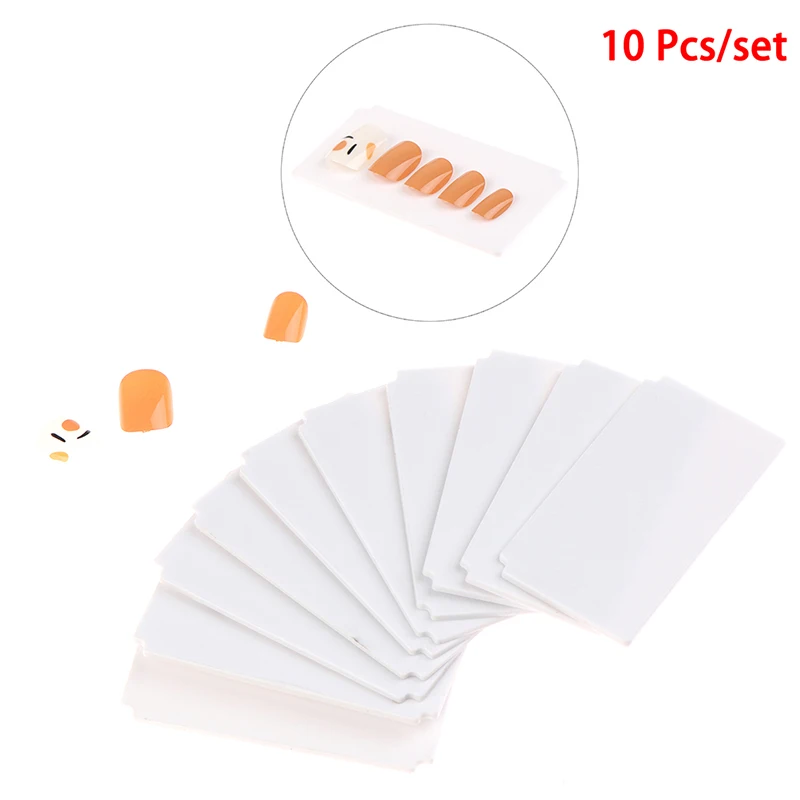 

10X Fake Nail Display Stand Box Show Holder Plastic Partition Plate Storage Case