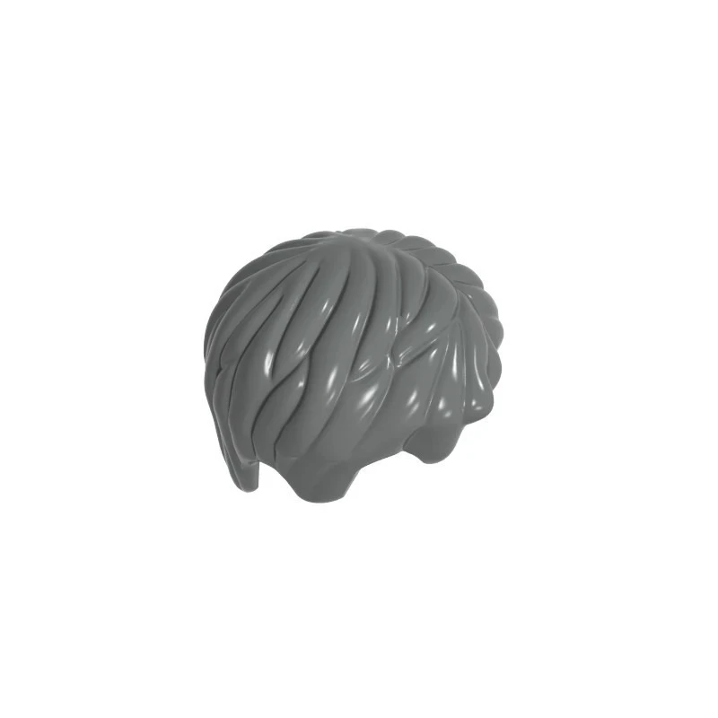 10/50/100PCS Black Coffee Color Light Brown Man Hair Swept Left Tousled Parts 62810 Action Figure Plastic Dolls Model Brick Toys