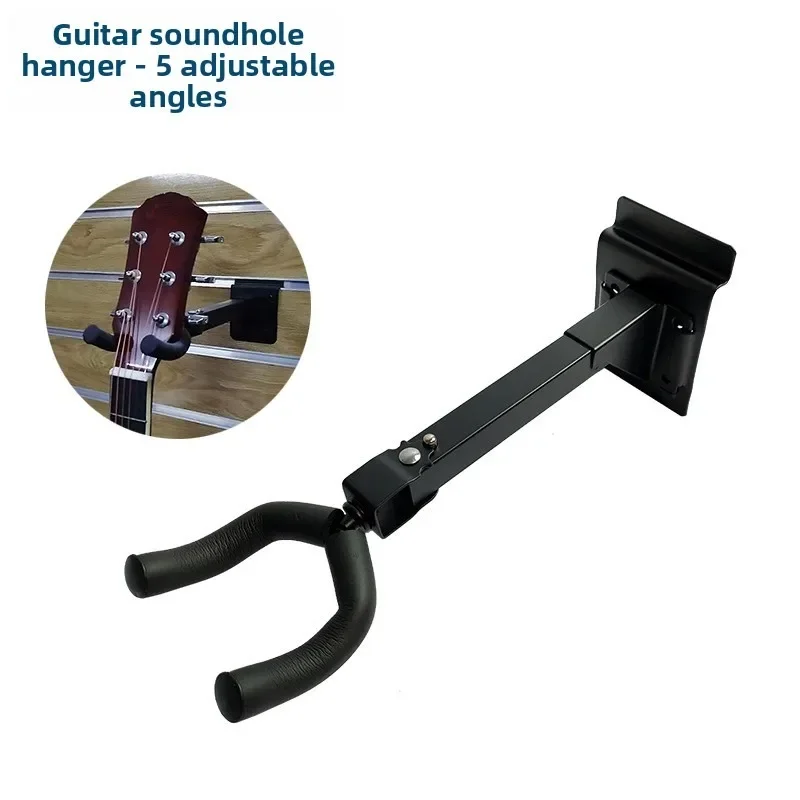 Guitar Long Hook, Slot Plate Instrument Hook 180 Degree Adjustment Universal Hanger Instrument Accessories