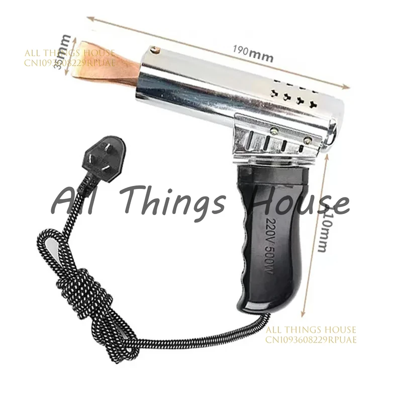 

High Power 500W Electric Soldering Iron Welding Battery Tin Melting Bar Soldering Iron Head Copper