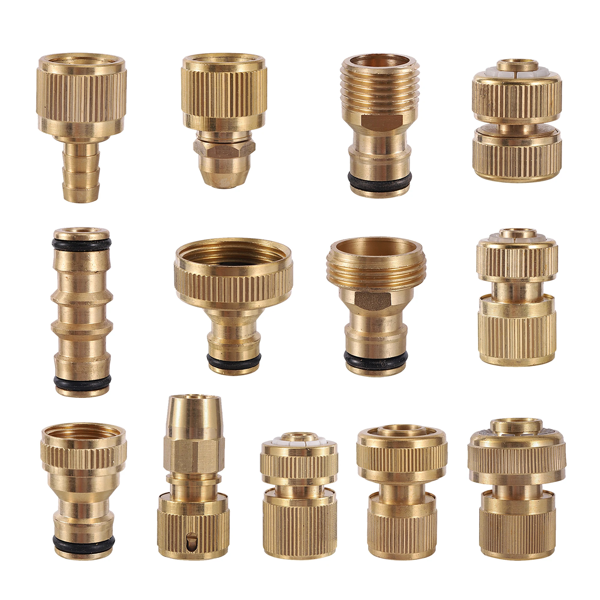 Garden Hose Connectors Joint Straight Quick Connector Plumbing Pipe Fittings Faucet Water Gun Car Wash Quick Coupling Adapters