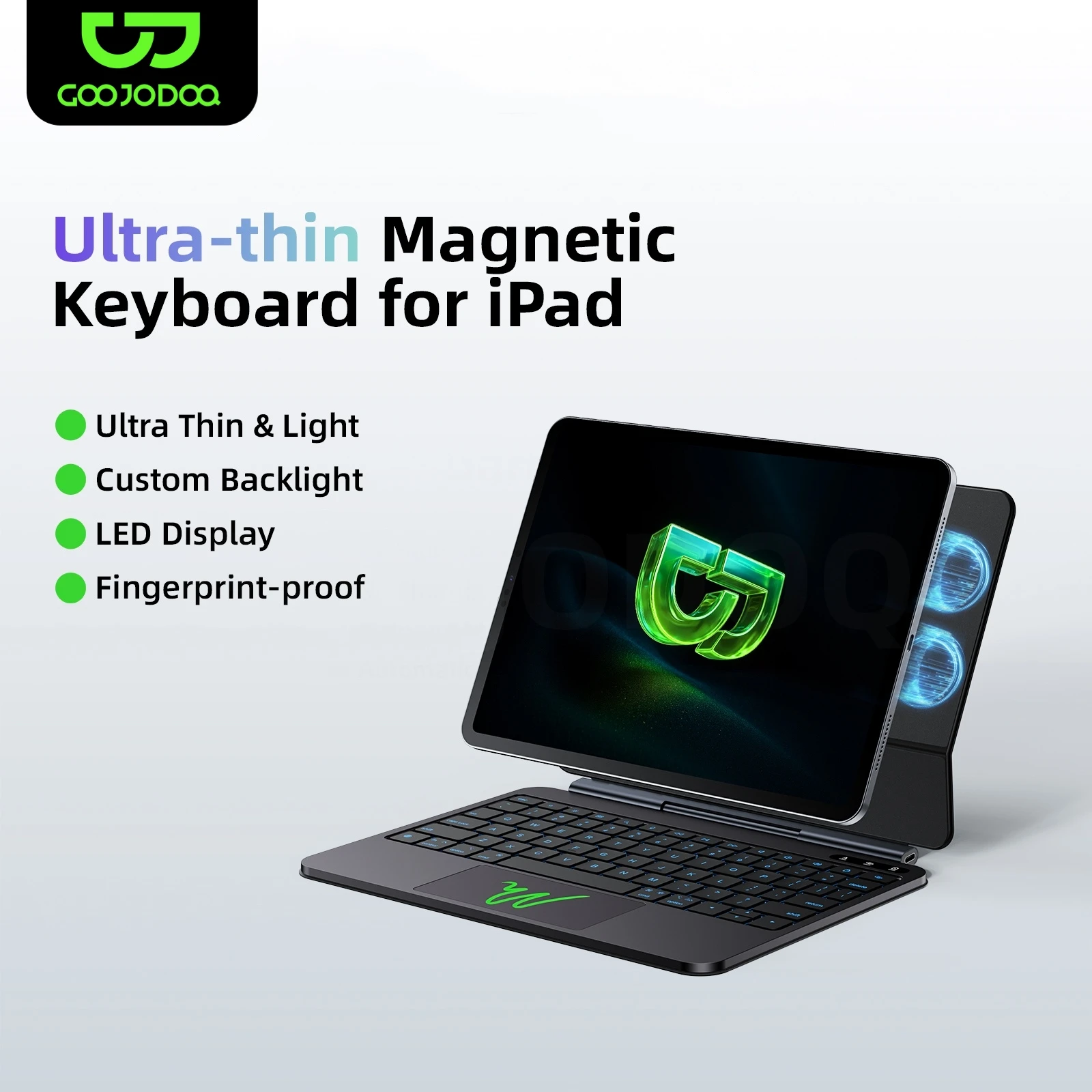 

GOOJODOQ Magic Floating & Ultra-Slim & Ultra-Slim Keyboard for iPad Pro 2024 M4 Pro 11 2018-2022 for iPad 10th Gen Multi-Touch