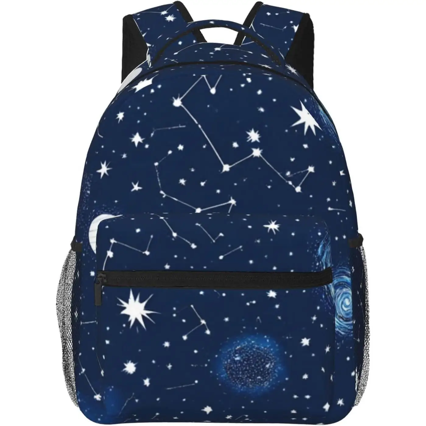 

Computer Backpack with Padded Straps Cool zodiac constellation galaxy starry night stars Glow In The Dark Midnight Daypack