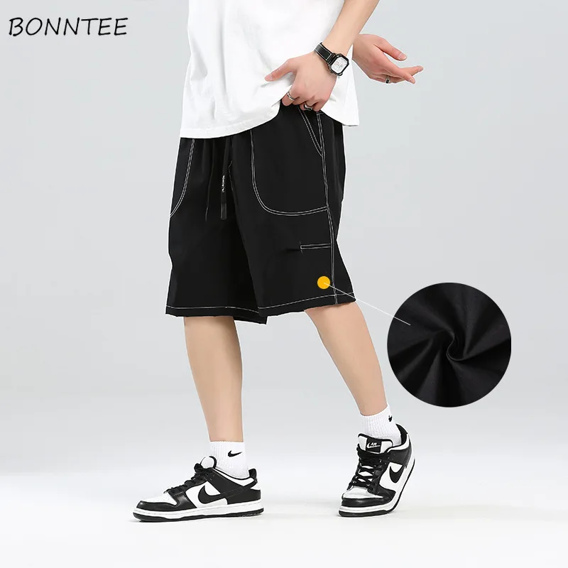 

Cargo Shorts Men Summer Casual Baggy Pockets Handsome Safari Style All-match Streetwear Breathable Classic Fashion Шорты Мужские