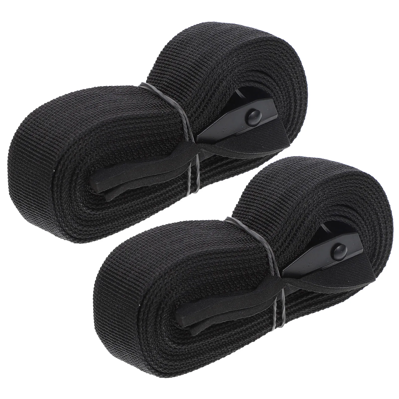 

2 pcs Car Roof Cargo Straps Polyester Zinc Hooks Tie Down Kayak Luggage Surfboard Bicycle Rack Bundling Belts Lashing Strap