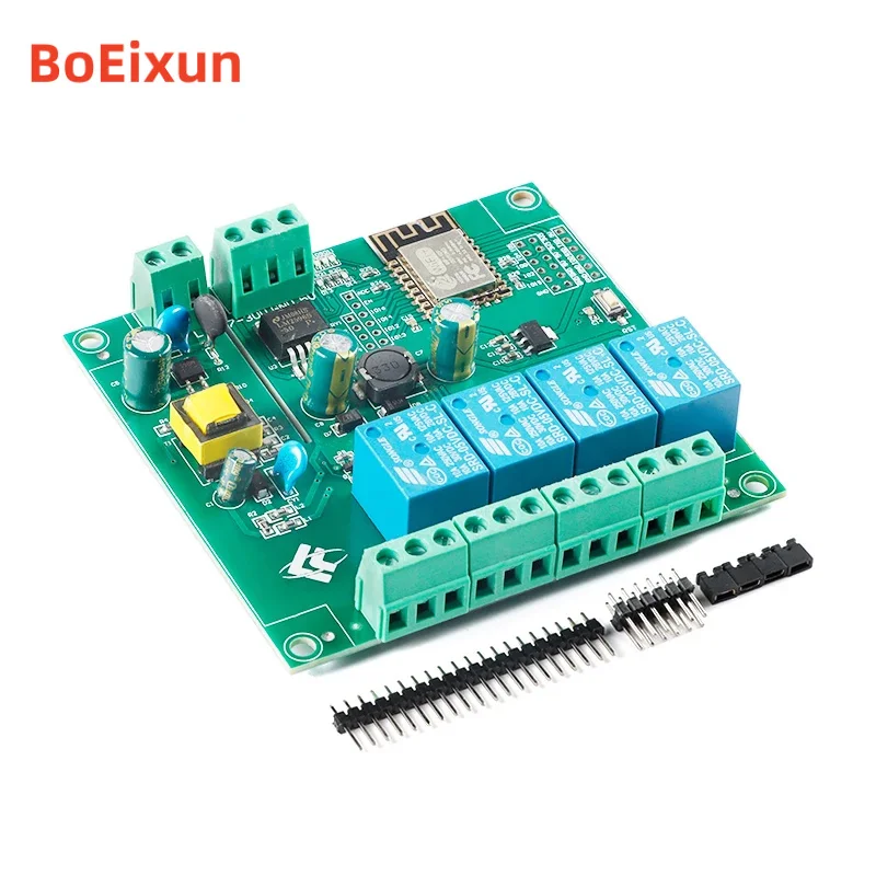 ESP8266 1/4 Way Channel AC 90-250V/DC 7-30V Wifi Wireless Relay Module ESP-12F WiFi Programmable Development Module for IOT