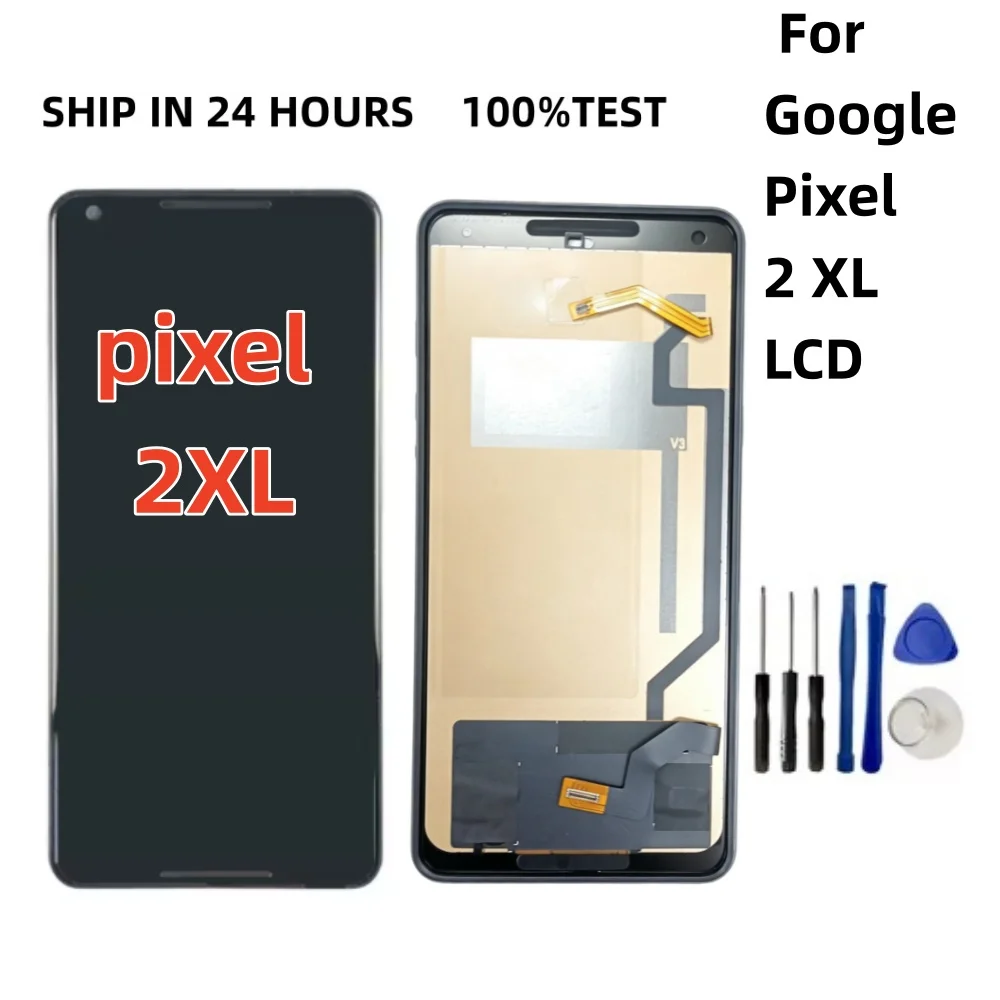 NEW  High quality LCD For Google Pixel 2XL LCD Display Touch Screen for Google Pixel2 XL Digitizer Assembly Replacement Parts