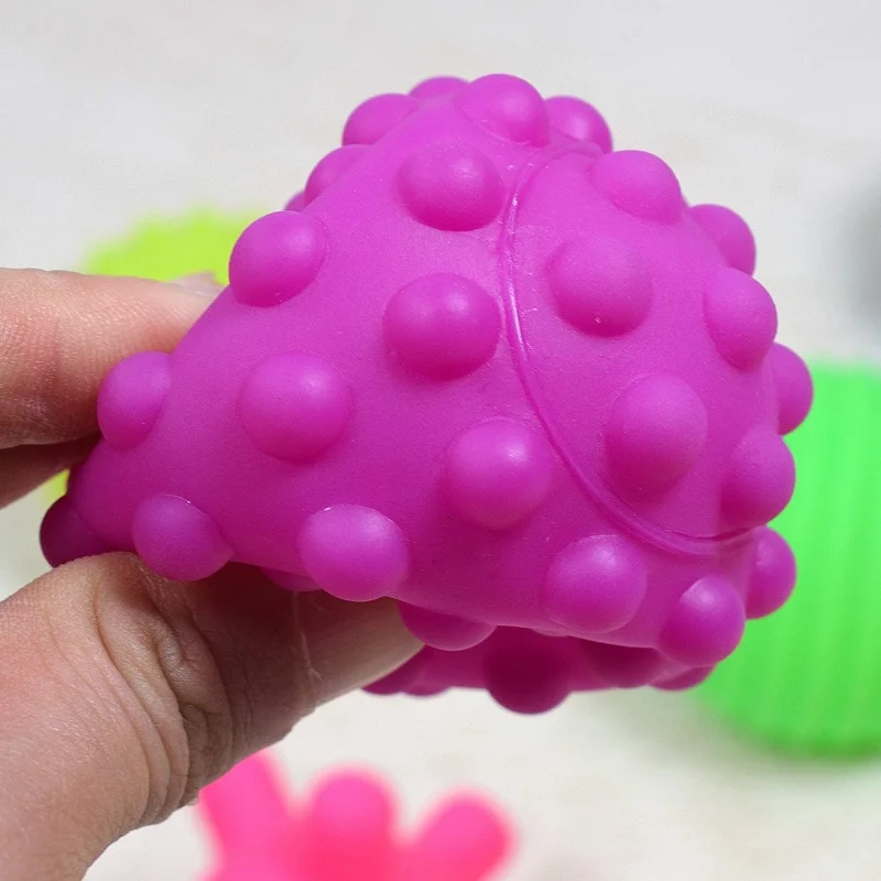 Sensory Balls for Babies Sensory Baby Crawling Toy Activity Textured Soft Bouncy Ball Rattle Montessori Toys for Babies 3+ Month