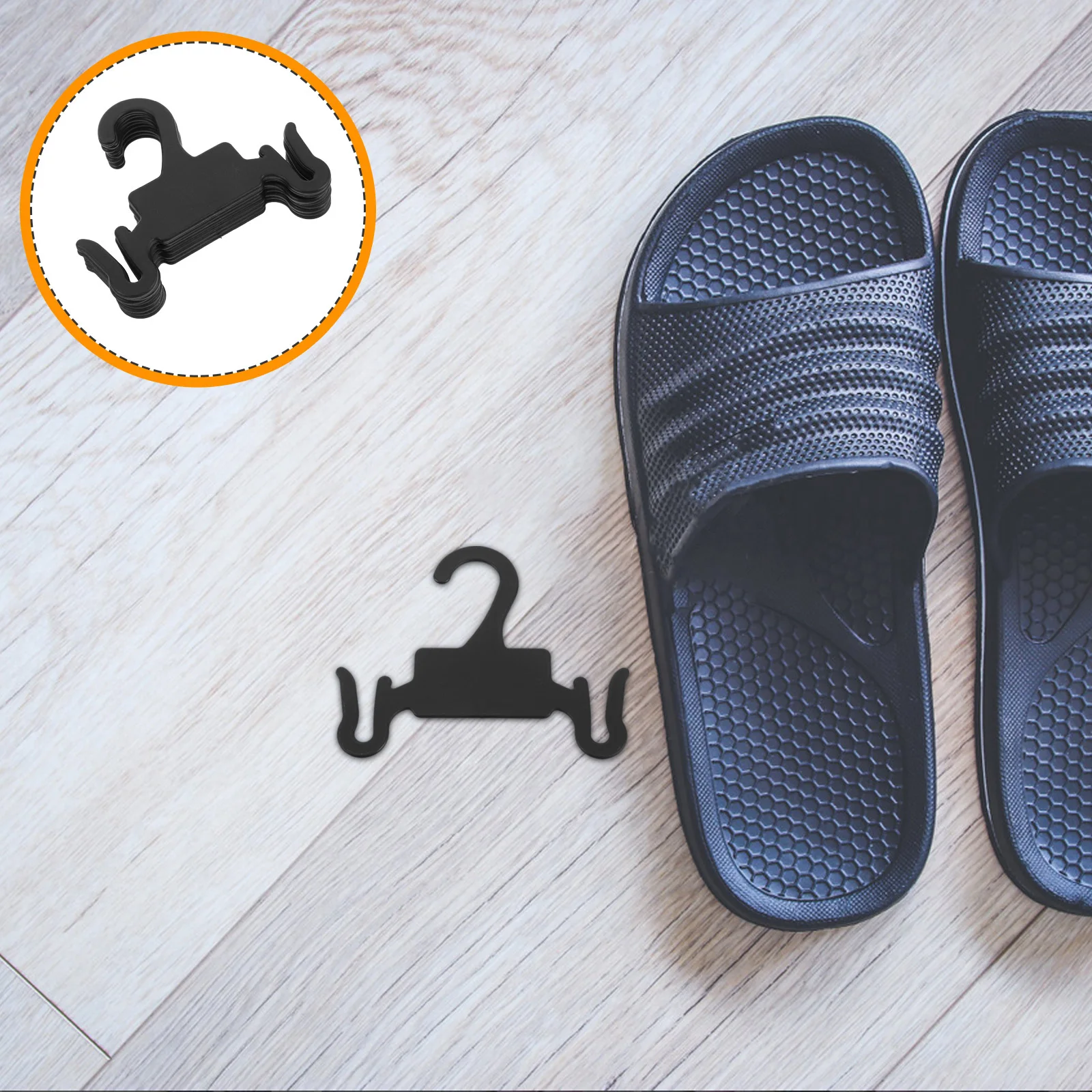 

10Pcs Shoe Hooks Slippers Sandals Cotton Shoes Drying Hanger Retail Display Home Organizing Space Utilization Shoe Hanger Hook