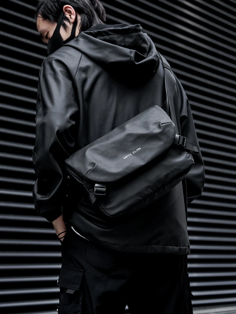 

Новая мужская сумка через плечо, простой дизайн, большая сумка-мессенджер Capaci, повседневная модная сумка на одно плечо, объединительная мягкая ручка Str...