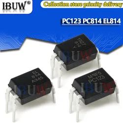 10PCS PC814 PC123 EL814 DIP-4 LTV814 DIP 814 Compatible optocoupler authentic