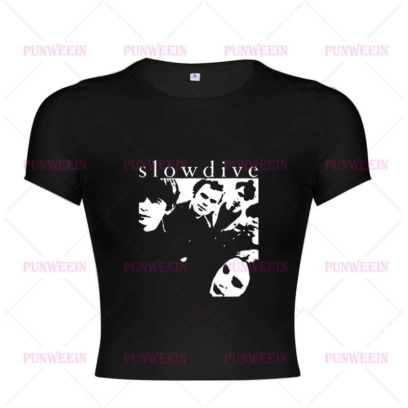 Spider Graphic Punk Women Short Sleeve Slim crop top Vintage Graphic Baby Tees Sexy vest Streetwear E Girls 2000s Y2k Crop Top