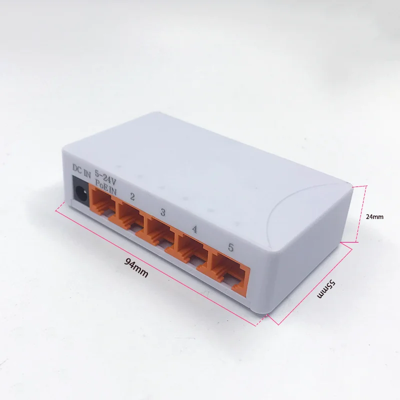 5 divisor esperto do Internet do cubo RJ45 do elevado desempenho do Switcher RJ45 do Ethernet do interruptor de rede do gigabit do porto 1000Mbps