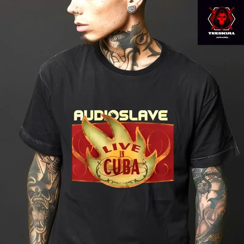 Audioslave Live in Cuba Alternative Rock Band Unisex Cotton T-SHIRT S-3XL