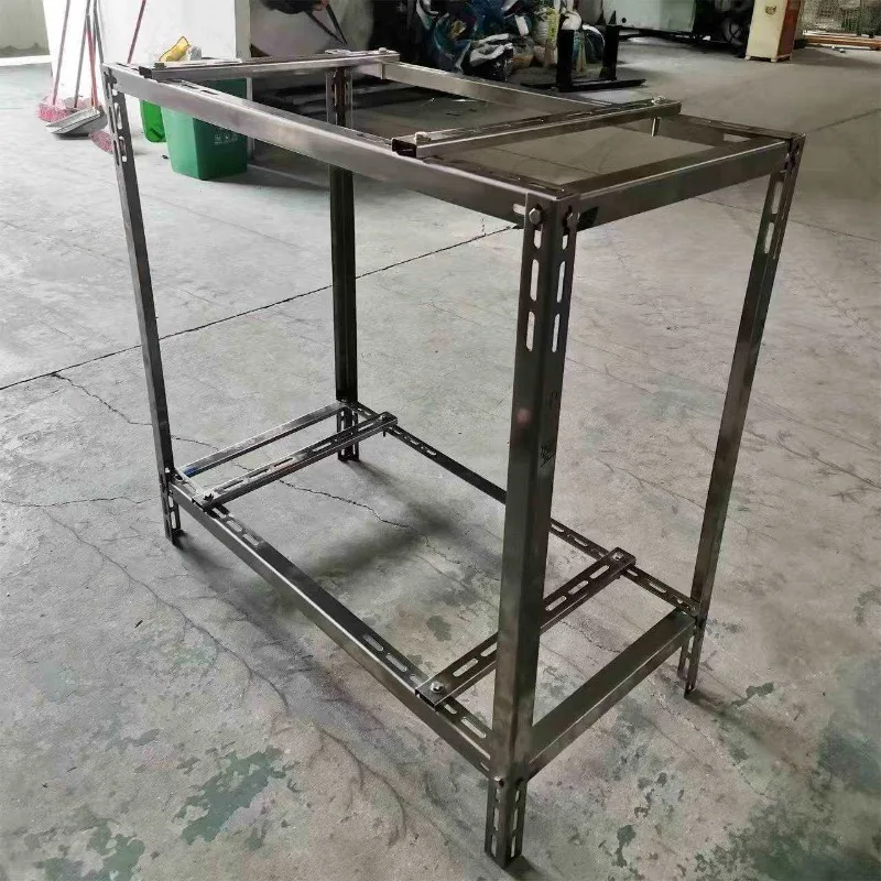 304 stainless steel air conditioner double-layer bracket, large host mounting rack, thickened external machine floor rack