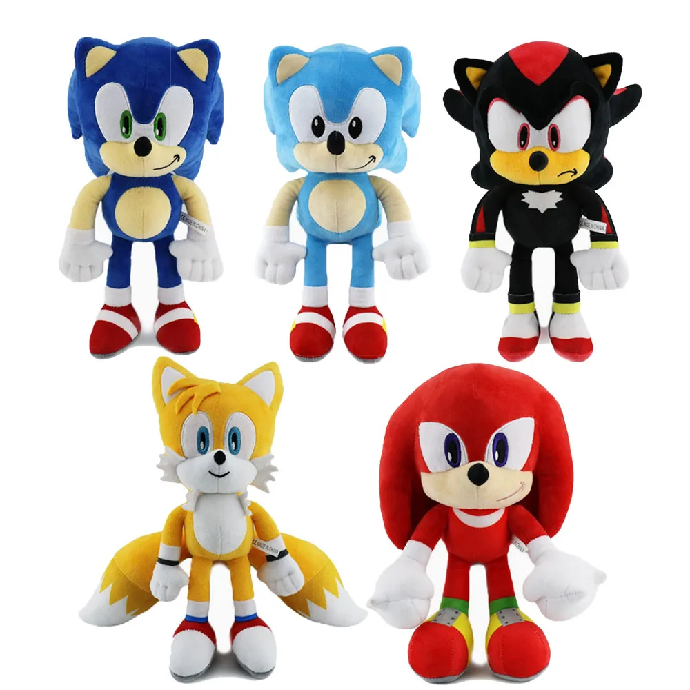 

Новая 25-сантиметровая ультразвуковая плюшевая кукла Соник, детская кукла, мультяшная аниме-фигурка, игрушки-ежики и мышки, подарки на праздники