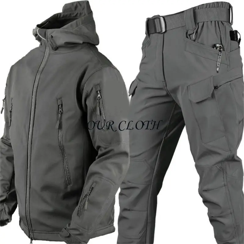 

Комплект лыжной куртки и брюк Зимний водонепроницаемый ветрозащитный теплый зимний комбинезон с капюшоном Y1AC