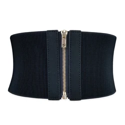 Plus Size Black Corset Belt Female Waist Stretch Cummerbunds Dress Belts For Women High Quality Slim Waistband Big Strap