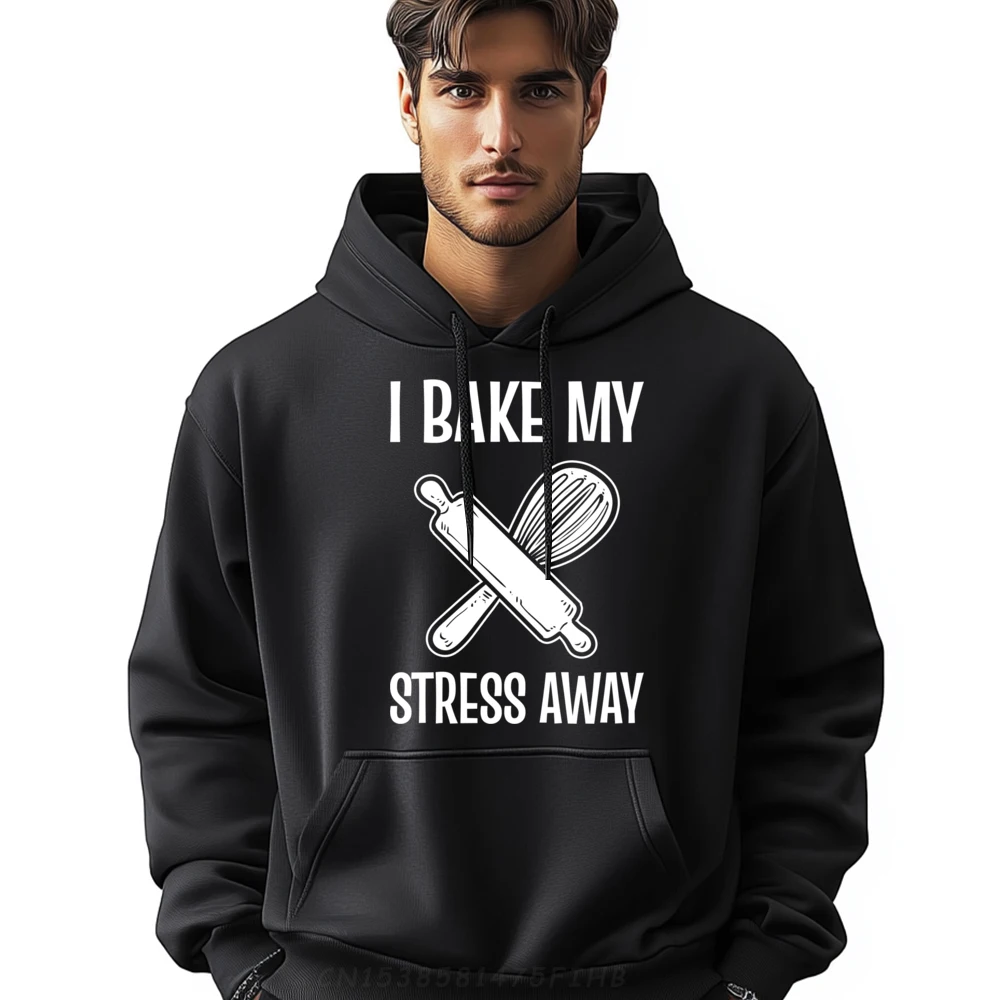 

Loose Cake Decorator Slogan Long Sleeve Hoodies Thanksgiving Day O-Neck Hoodies Girlfriend Coat Street