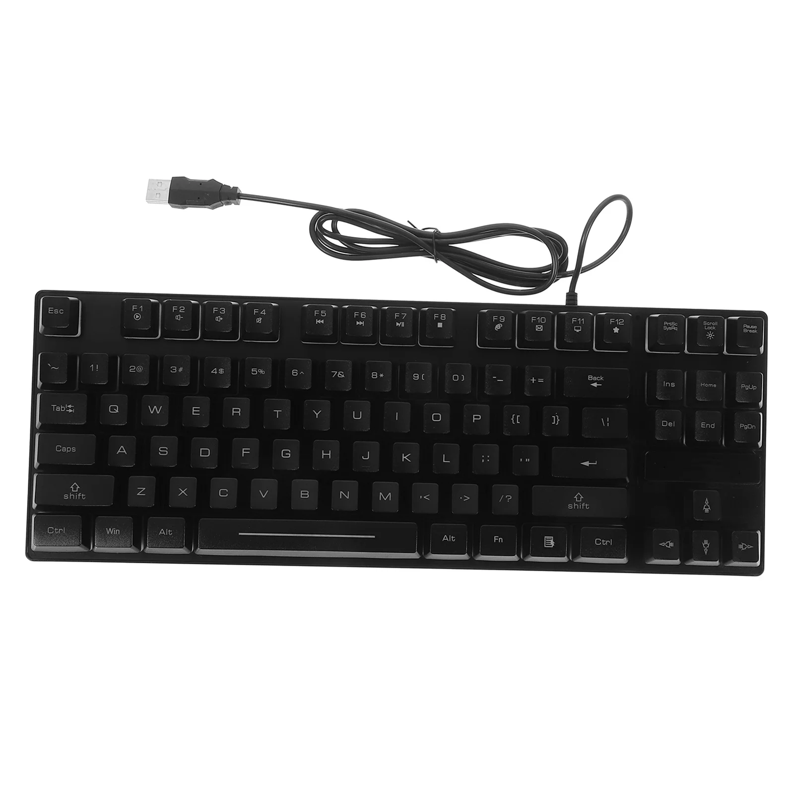 

87-Key Rgb Waterproof Mechanical Gaming Keyboard Wired USB LED Illuminated Computer Keyboard with Multimedia and Backlit