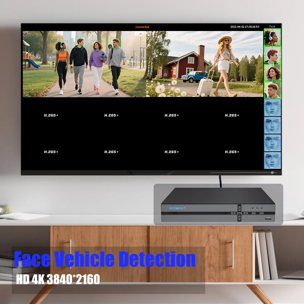 Advanced 12MP PoE NVR for 12MP Free Remote Monitoring 24/7 Recording Motion Detection Intelligent Playback