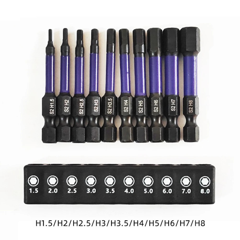20pcs Magnetic Impact Hex Head Drill Bit Set  1/4 Shank Screwdriver Bit Magnetic Screw Driver Extension Adapter Repair Hand Tool