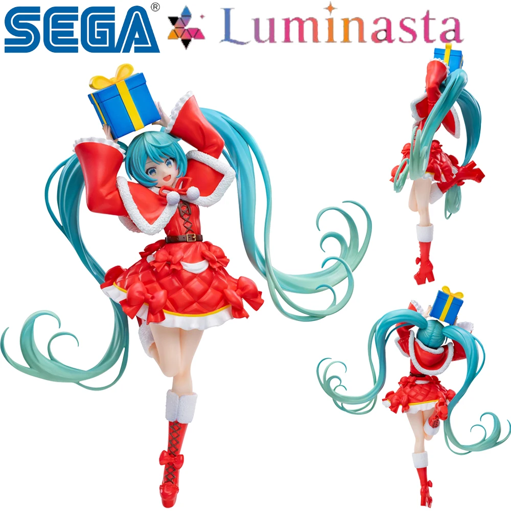 Pre Sale Origina Sega Luminasta Piapro Characters Hatsune Miku Christmas 2024 Anime Kawaii Waifu Girls Figures Model Toys Gifts