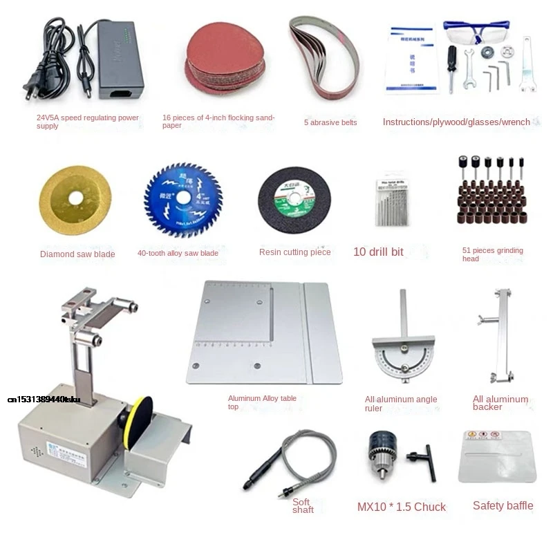 تعزيز تنوعا سطح المكتب الصغير النجارة المنشار 4 في 1 أداة متعددة الوظائف للاستخدام المنزلي DIY-قطع طحن الحفر 2025