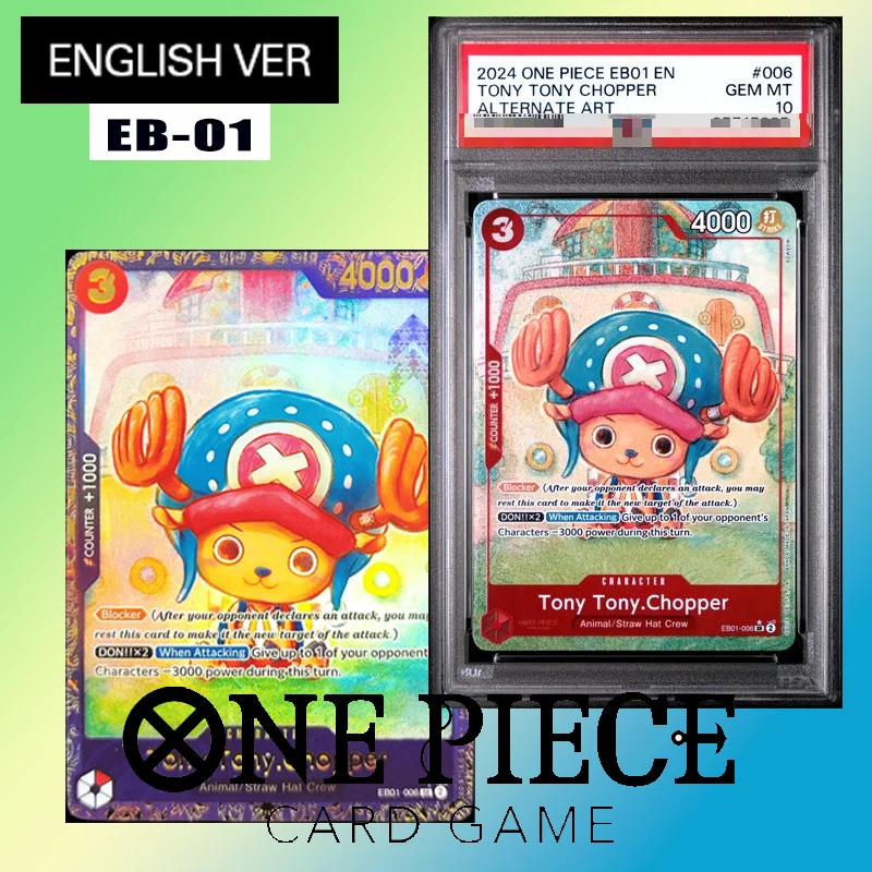 Tarjeta Coleccionable en Inglés de One Piece, Edición Limitada - Colección Conmemorativa - # Tarjeta Coleccionable de Anime 006 Tony Tony Chopper con Arte Alternativo
